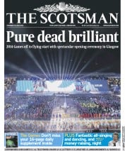 The Scotsman () Newspaper Front Page for 24 July 2014