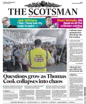 The Scotsman () Newspaper Front Page for 24 September 2019