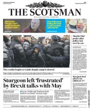 The Scotsman () Newspaper Front Page for 25 October 2016