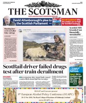 The Scotsman () Newspaper Front Page for 25 October 2018