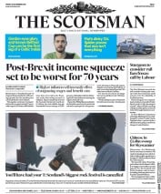 The Scotsman () Newspaper Front Page for 25 November 2016