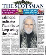 The Scotsman () Newspaper Front Page for 25 February 2014