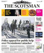 The Scotsman () Newspaper Front Page for 25 March 2017