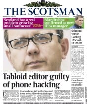 The Scotsman () Newspaper Front Page for 25 June 2014