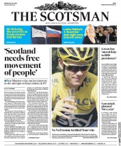 The Scotsman () Newspaper Front Page for 25 July 2016