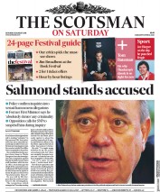The Scotsman () Newspaper Front Page for 25 August 2018