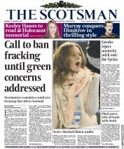 The Scotsman () Newspaper Front Page for 26 January 2015