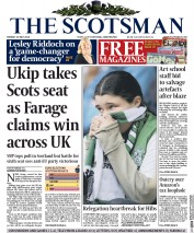 The Scotsman () Newspaper Front Page for 26 May 2014