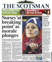 The Scotsman () Newspaper Front Page for 26 September 2011