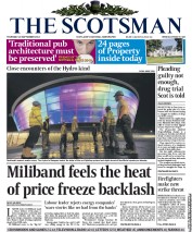 The Scotsman () Newspaper Front Page for 26 September 2013