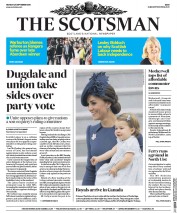 The Scotsman () Newspaper Front Page for 26 September 2016
