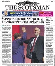 The Scotsman () Newspaper Front Page for 26 September 2017