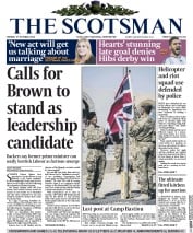 The Scotsman () Newspaper Front Page for 27 October 2014