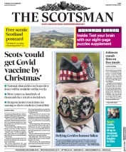 The Scotsman () Newspaper Front Page for 27 October 2020