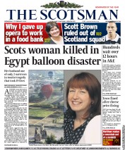 The Scotsman () Newspaper Front Page for 27 February 2013