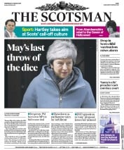 The Scotsman () Newspaper Front Page for 27 March 2019