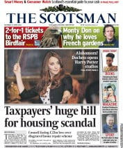The Scotsman () Newspaper Front Page for 27 April 2013