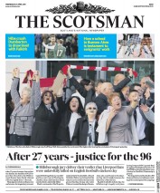 The Scotsman () Newspaper Front Page for 27 April 2016