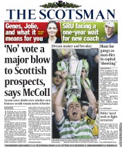 The Scotsman () Newspaper Front Page for 27 May 2013