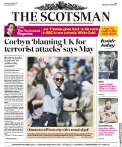 The Scotsman () Newspaper Front Page for 27 May 2017
