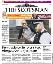 The Scotsman () Newspaper Front Page for 27 May 2020