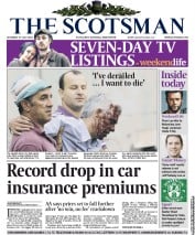The Scotsman () Newspaper Front Page for 27 July 2013