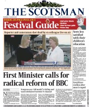 The Scotsman () Newspaper Front Page for 27 August 2015