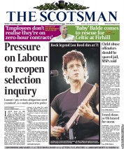 The Scotsman () Newspaper Front Page for 28 October 2013