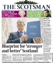 The Scotsman () Newspaper Front Page for 28 November 2014