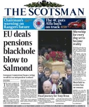 The Scotsman () Newspaper Front Page for 28 March 2014