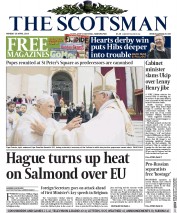 The Scotsman () Newspaper Front Page for 28 April 2014