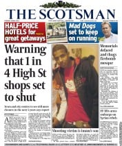 The Scotsman () Newspaper Front Page for 28 May 2013