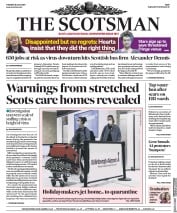 The Scotsman () Newspaper Front Page for 28 July 2020