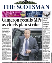 The Scotsman () Newspaper Front Page for 28 August 2013