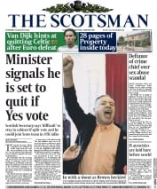 The Scotsman () Newspaper Front Page for 28 August 2014