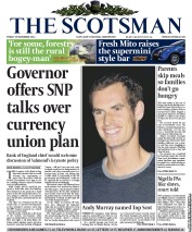 The Scotsman () Newspaper Front Page for 29 November 2013