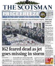 The Scotsman () Newspaper Front Page for 29 December 2014