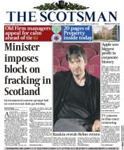The Scotsman () Newspaper Front Page for 29 January 2015