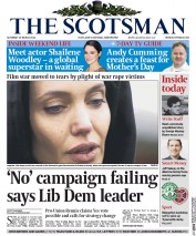 The Scotsman () Newspaper Front Page for 29 March 2014