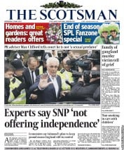 The Scotsman () Newspaper Front Page for 29 May 2013