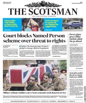 The Scotsman () Newspaper Front Page for 29 July 2016