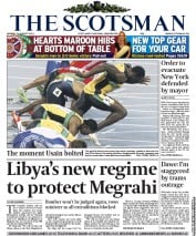 The Scotsman () Newspaper Front Page for 29 August 2011