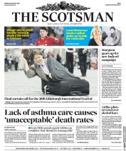 The Scotsman () Newspaper Front Page for 29 August 2016