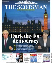 The Scotsman () Newspaper Front Page for 29 August 2019