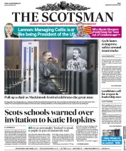 The Scotsman () Newspaper Front Page for 29 September 2017