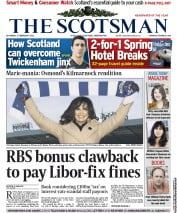 The Scotsman () Newspaper Front Page for 2 February 2013