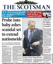 The Scotsman () Newspaper Front Page for 2 May 2014