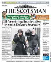 The Scotsman () Newspaper Front Page for 2 May 2019
