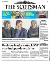The Scotsman () Newspaper Front Page for 2 September 2016