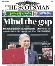 The Scotsman () Newspaper Front Page for 30 October 2018